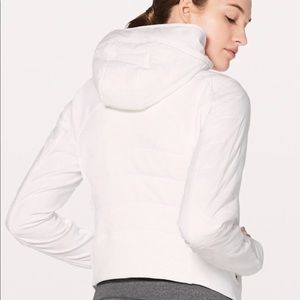 NWT Lululemon white detachable hood jacket  6
